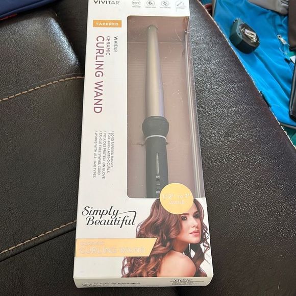 Vivitar Hair Vivitar40 Degree Ceramic Tapered Curling Wand 2 To 1
